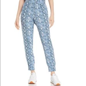 Aqua Snake Print Jogger